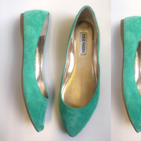 Steve Madden Shoes - Turquoise suede Flats